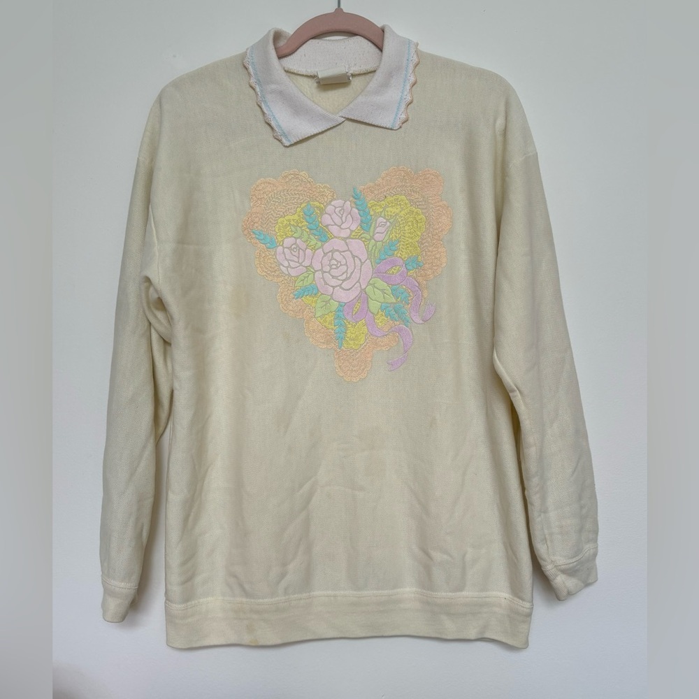 VINTAGE Bobby brooks sweater with collar size Large - Picture 5 of 10